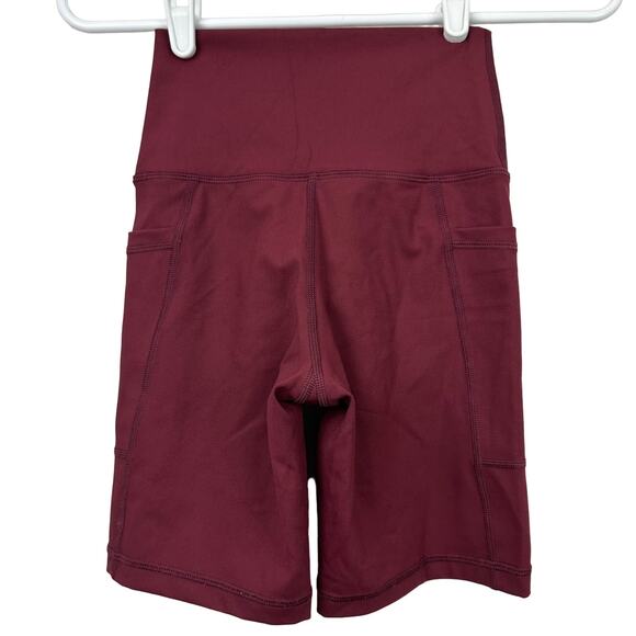 Offline by Aerie Goals Pocket Bike Short Burgundy XS - Picture 2 of 5